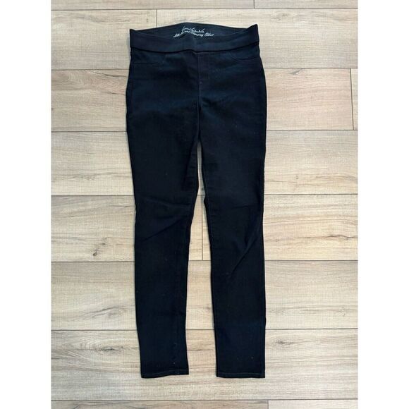Gloria Vanderbilt Slimming Comfort Curvy Skinny Jeans Black 4 Stretchy - Picture 1 of 1